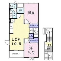 ＳＫアパートメント　Ａの物件間取画像